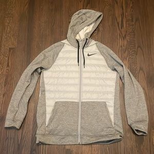 Large Nike Men's Therma Winterized Full Zip Hoodie Jacket Grey BV6298-063 SZ-L